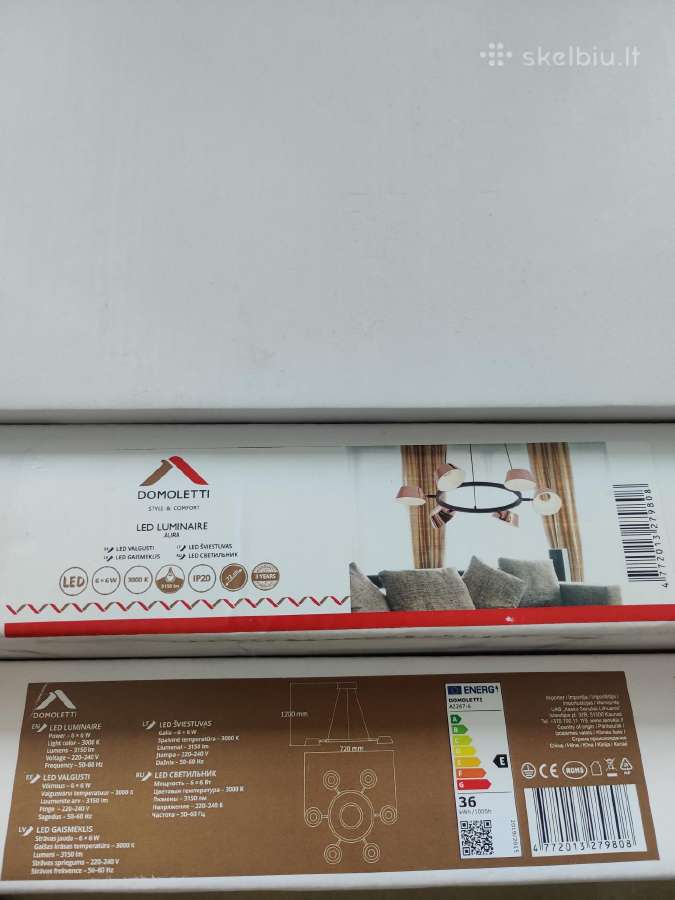 Šviestuvas kabinamas Domoletti Aura, 6 W, LED - nuotraukos Nr. 2