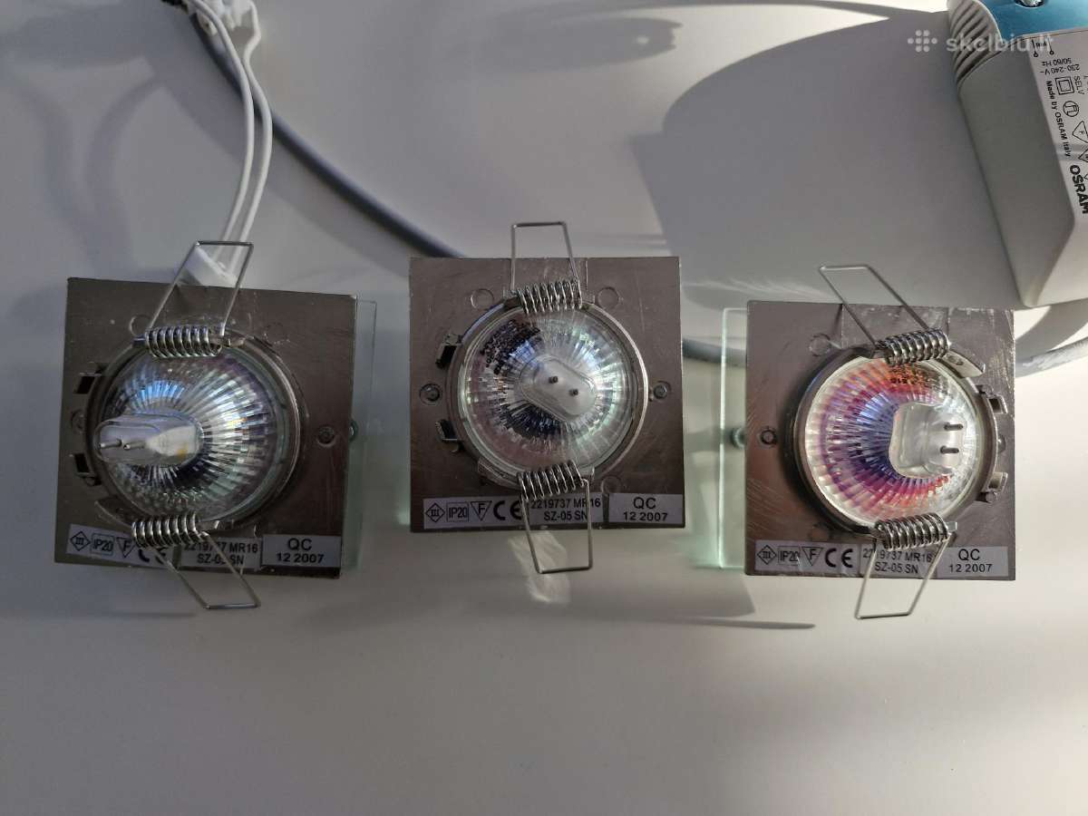 Šviestuvai Gu 5.3 su halogen lemputėmis - nuotraukos Nr. 12
