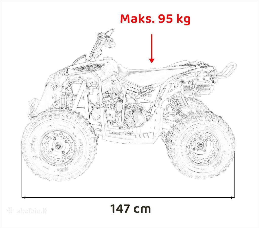 Benzininis keturratis Renegade Hiperfect 125cc - nuotraukos Nr. 3