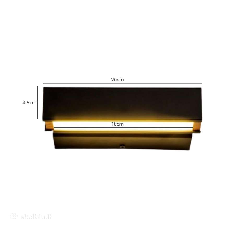 Modernus LED sienines šviestuvai - nuotraukos Nr. 7
