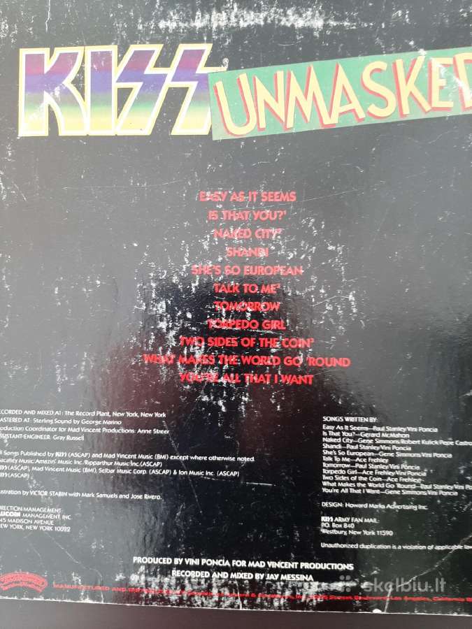 Kiss 1980 “unmasked - nuotraukos Nr. 2