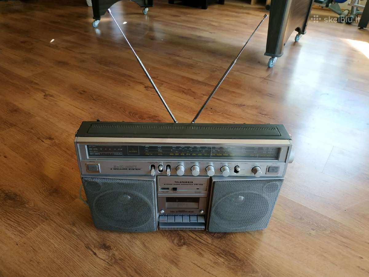Magnetola radija magnetofonas Telefunken Cr 100 - nuotraukos Nr. 4