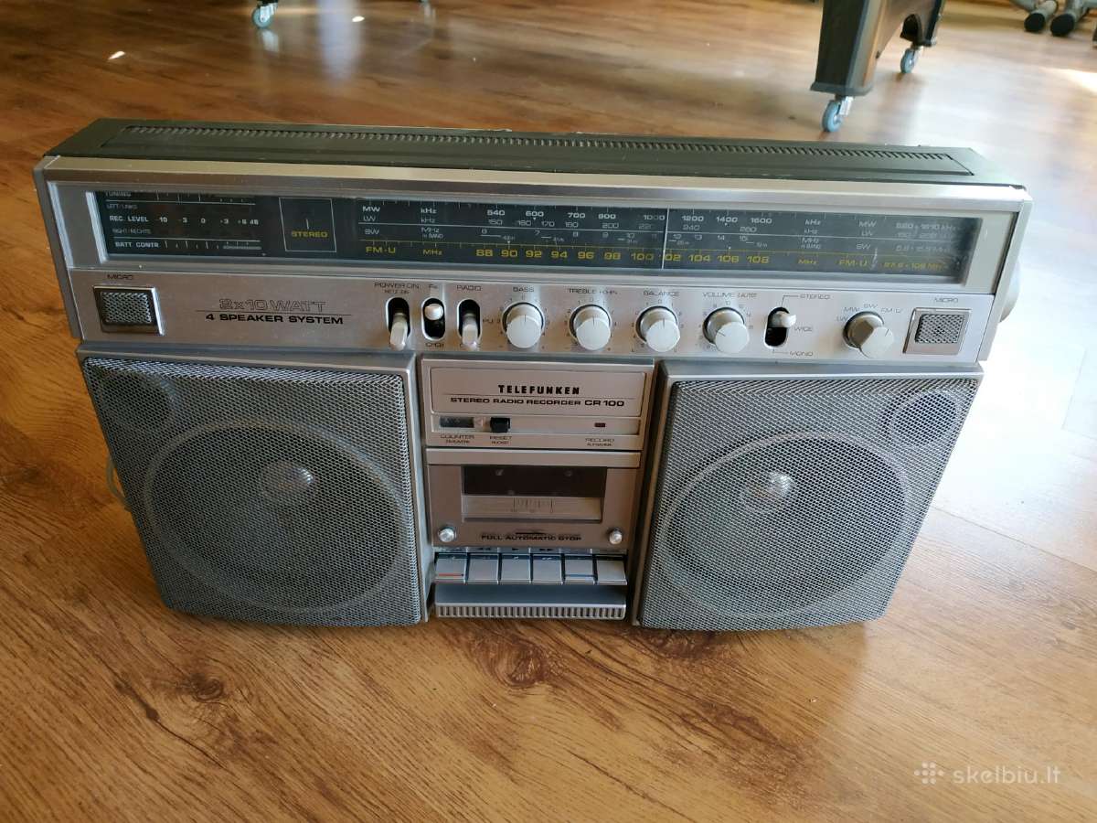 Magnetola radija magnetofonas Telefunken Cr 100 - nuotraukos Nr. 5
