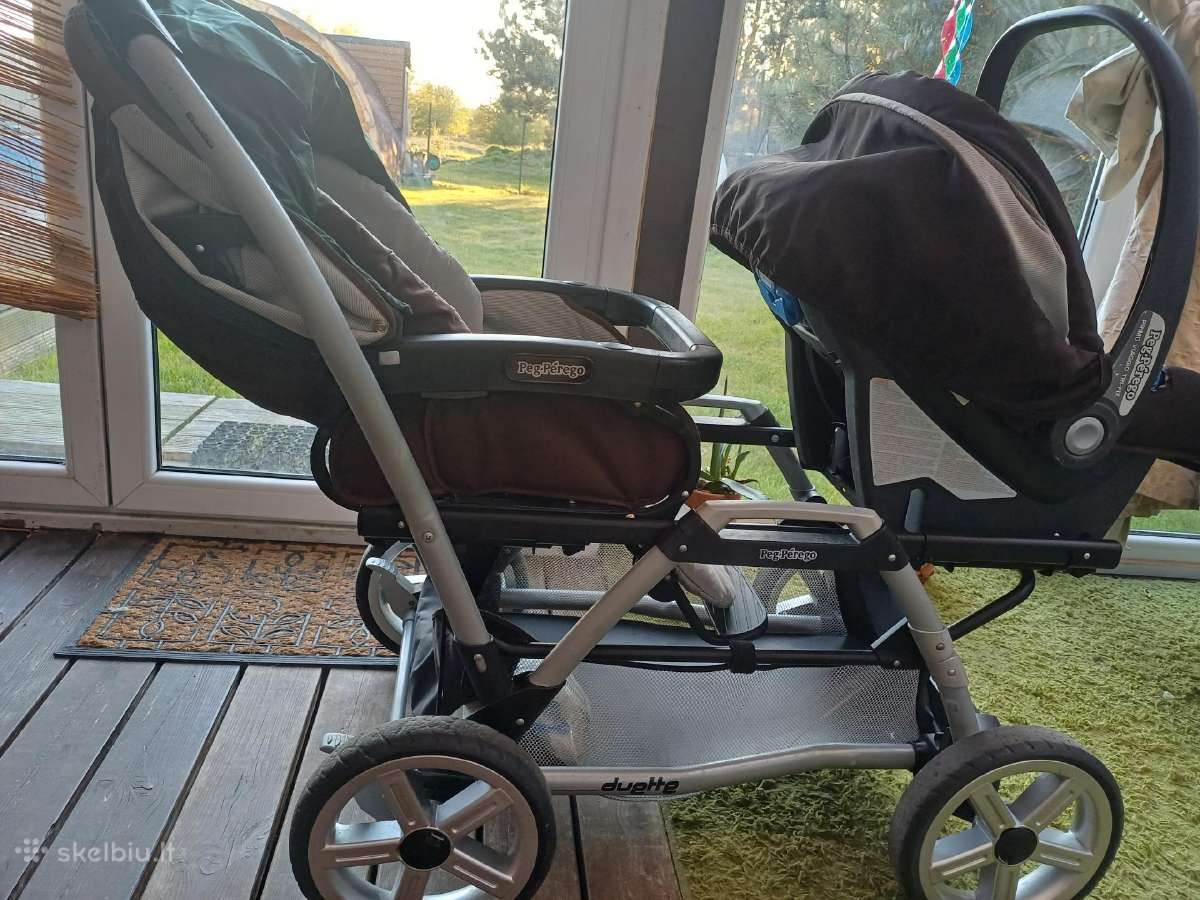 Peg Perego Duette + 2 auto kėdutės - nuotraukos Nr. 3