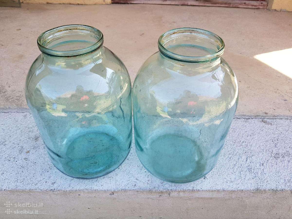 Stiklainiai (3l), stiklainiukai (720, 900ml)
