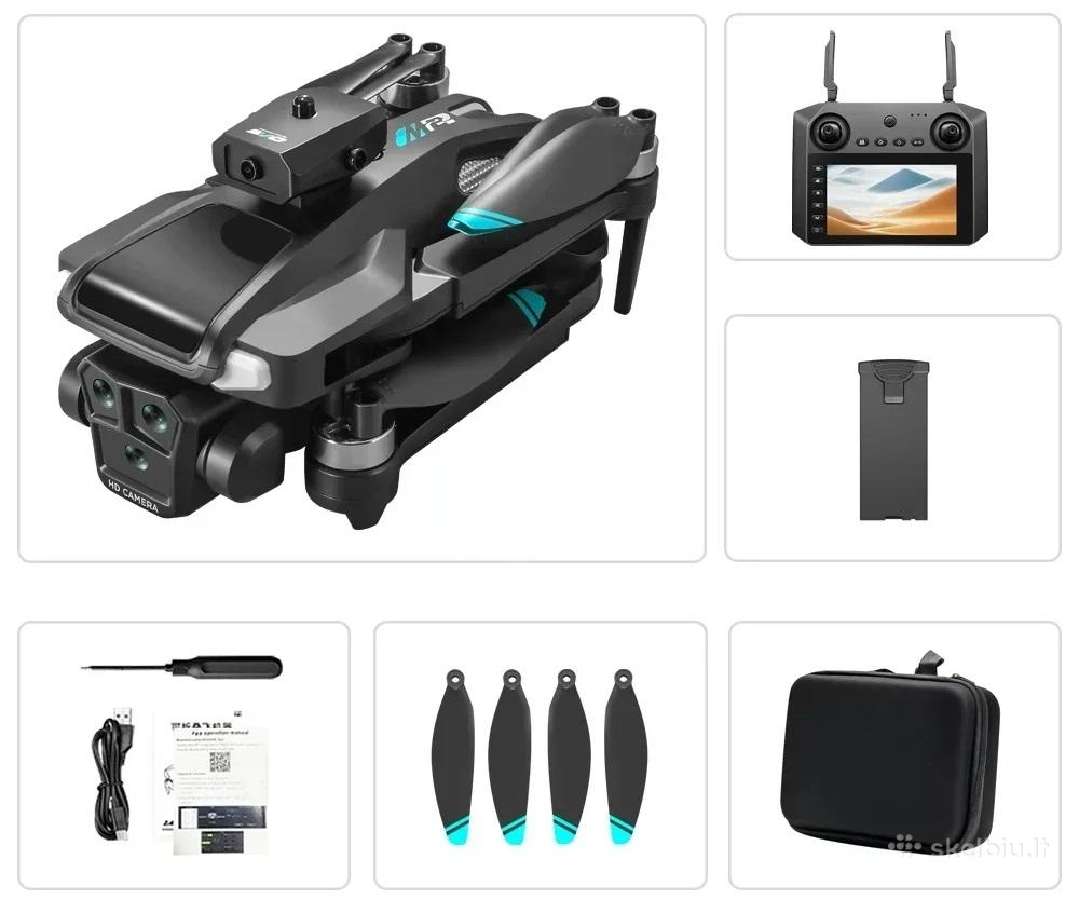 Dronas M2max su dviejomis kameromis, LCD ir WiFi - nuotraukos Nr. 6