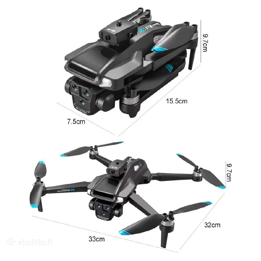 Dronas M2max su dviejomis kameromis, LCD ir WiFi - nuotraukos Nr. 7