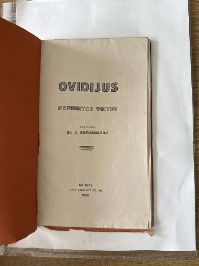 Ovidijus. Parinktos vietos 1926 m. - nuotraukos Nr. 2