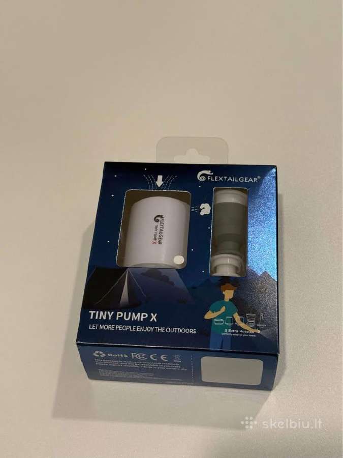 Pompa. lempa, pūtikas, ištraukėjas Flextail gear