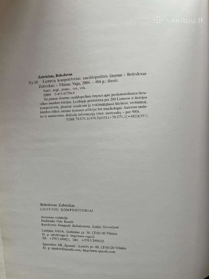 Lietuvių kompozitoriai: enciklopedinis žinynas - nuotraukos Nr. 4