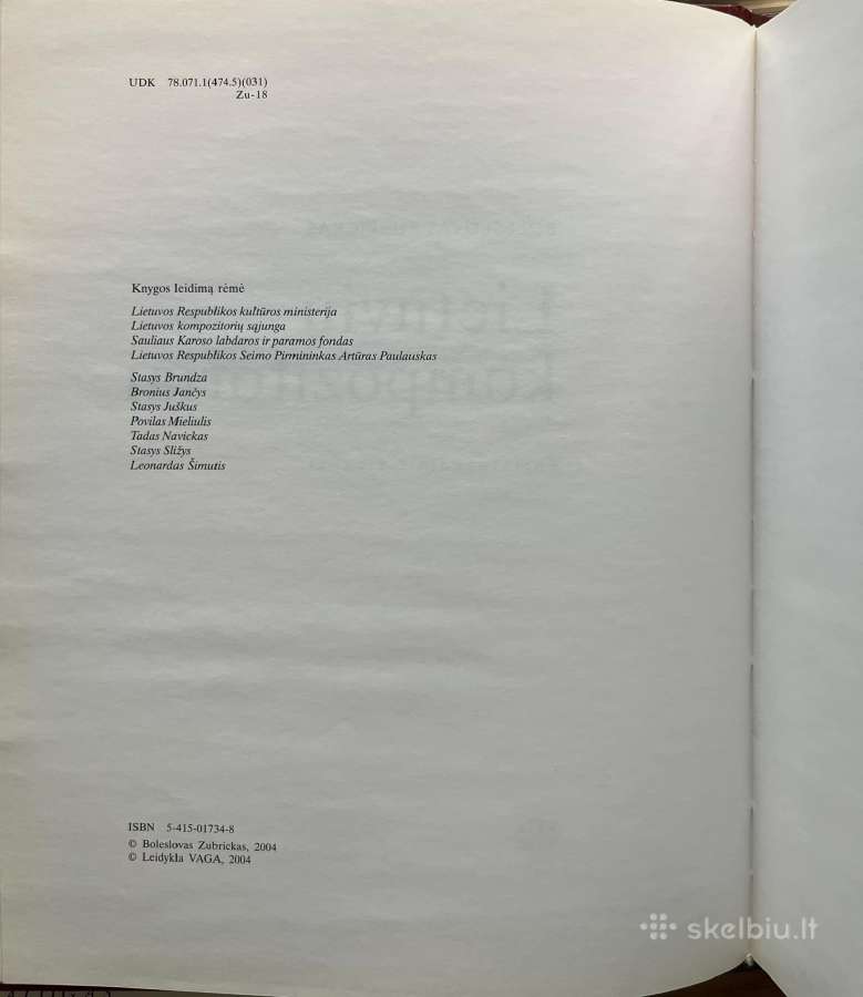 Lietuvių kompozitoriai: enciklopedinis žinynas - nuotraukos Nr. 9