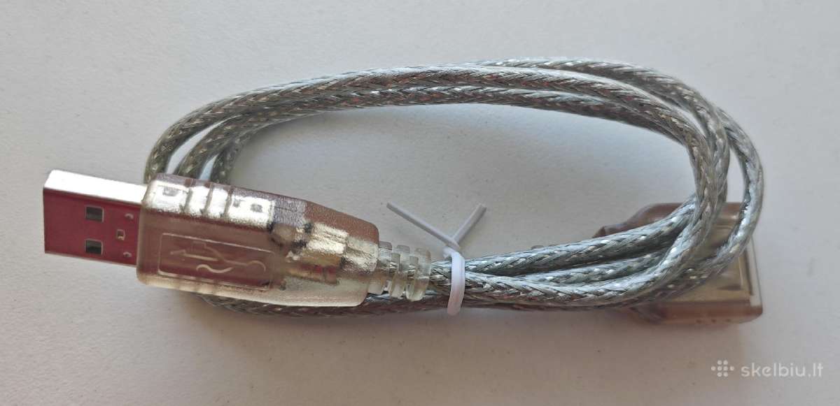 Usb prailginimas (Usb kištukas - Usb lizdas)