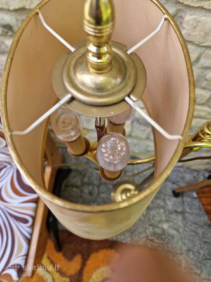 Vintažinis Art Nouveau(secesija) žalvario toršeras - nuotraukos Nr. 9