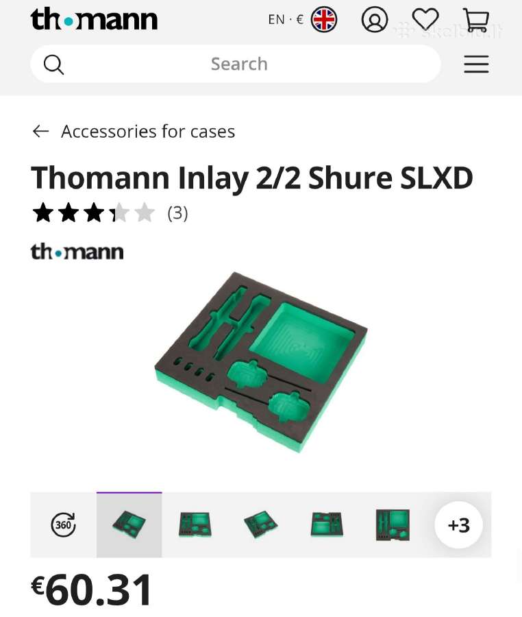 Shure Slxd Inlay - nuotraukos Nr. 2