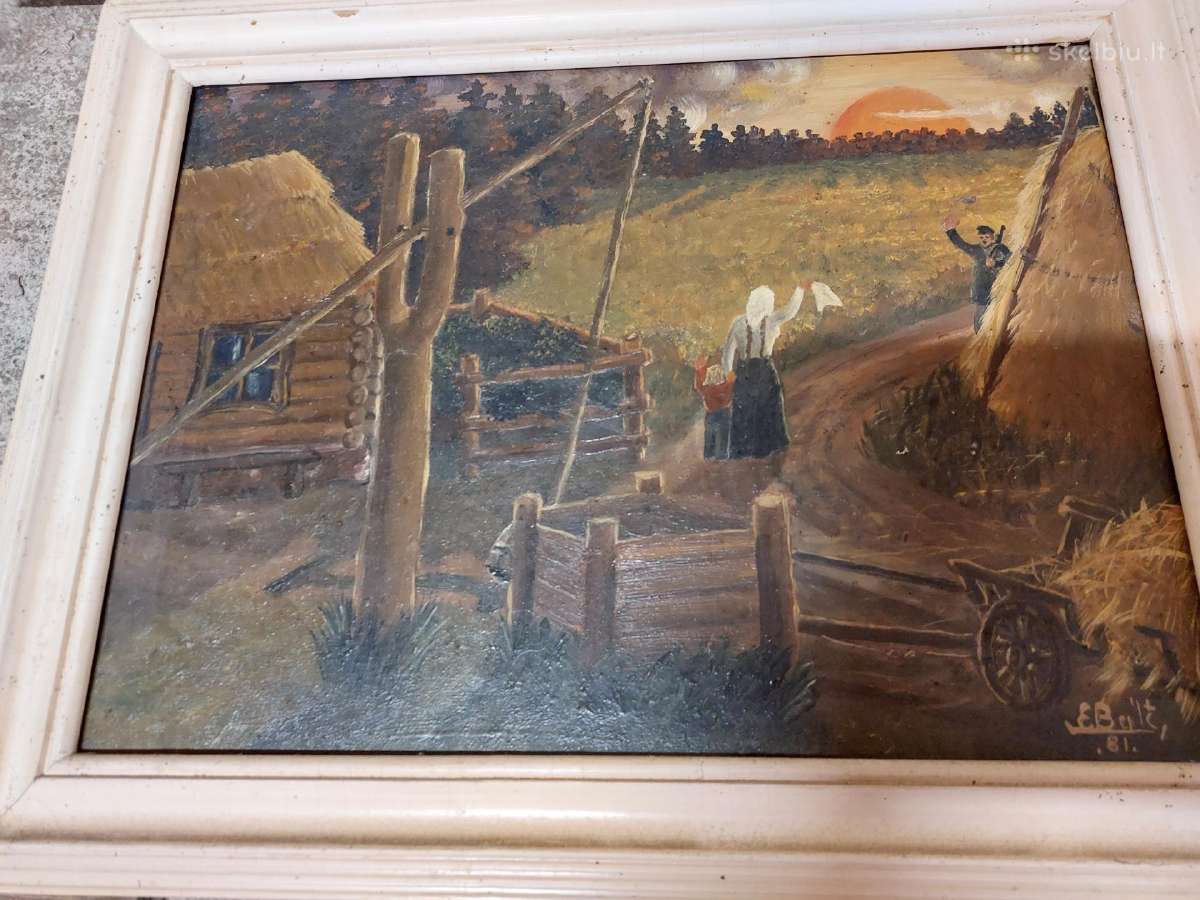 Senoviniai paveikslai, laikrodžiai - nuotraukos Nr. 5