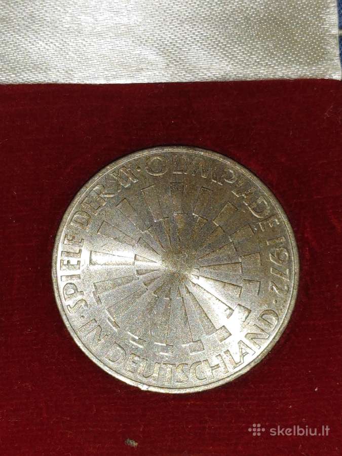 Vokietija 10 markių 1972 XX Olimpiada -ag625*15.5G - nuotraukos Nr. 4