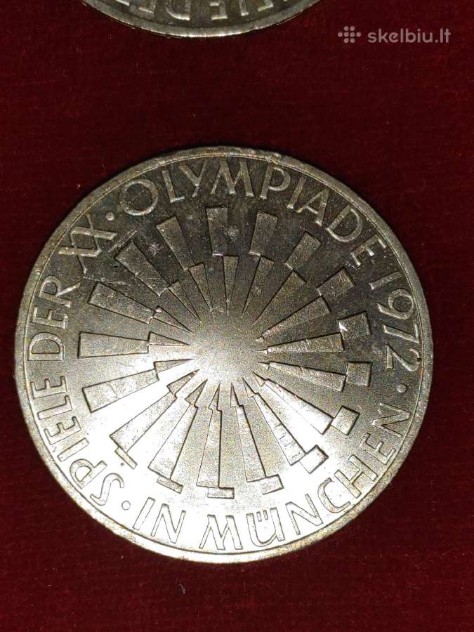 Vokietija 10 markių 1972 XX Olimpiada -ag625*15.5G - nuotraukos Nr. 6