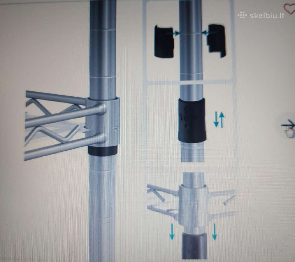 Įvairios naujos pastatomos metalinės lentynos - nuotraukos Nr. 15