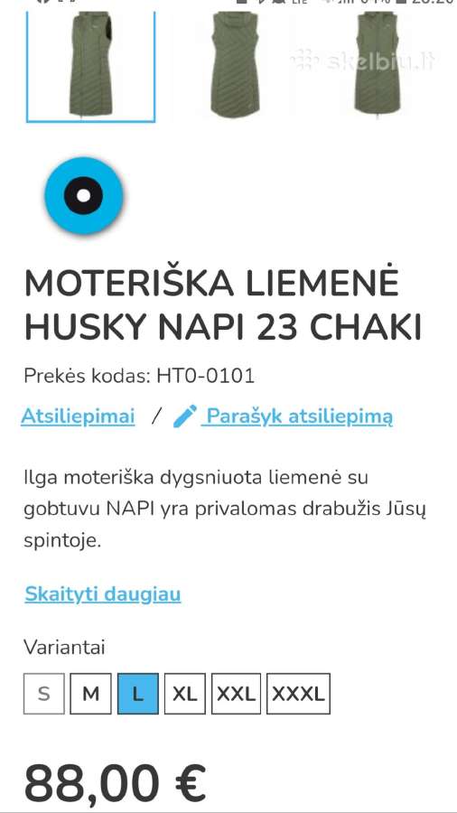 Ilga moteriška liemenė Husky - nuotraukos Nr. 7
