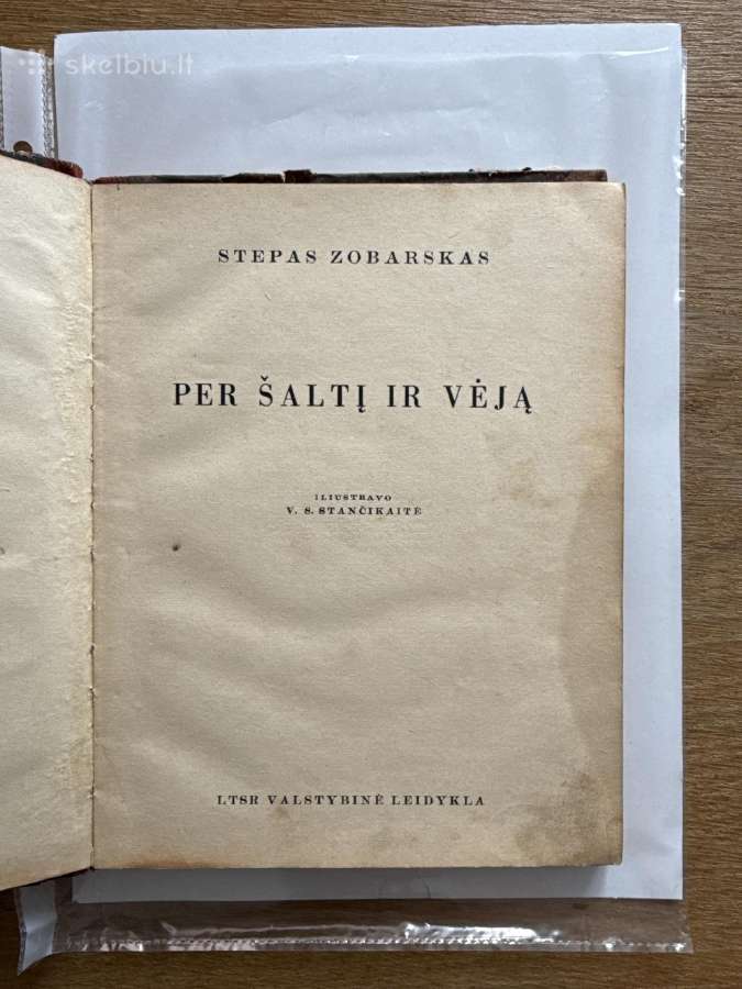 Per šaltį ir vėją 1940 m. Reta knyga - nuotraukos Nr. 3