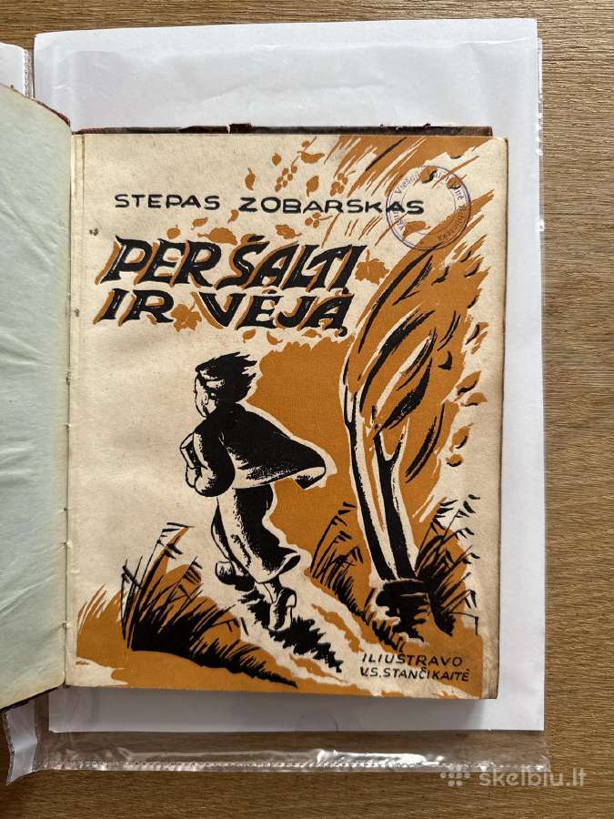 Per šaltį ir vėją 1940 m. Reta knyga