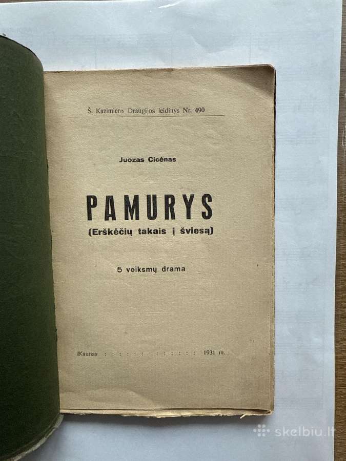 Pamurys : (erškėčių takais į šviesą) : 5 veiksmų d - nuotraukos Nr. 2
