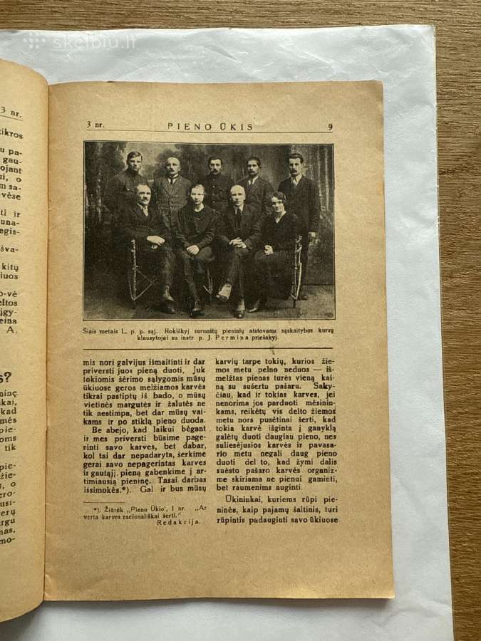 Pieno ūkis 1927 m. Geg. Mėn. Nr 3 - nuotraukos Nr. 3