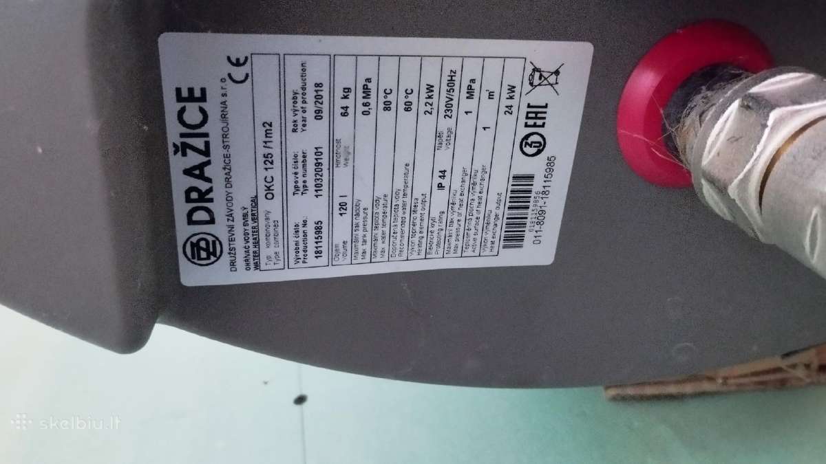 Okc125/1m2 (padidinto galingumo), vertikalus, 125l - nuotraukos Nr. 2