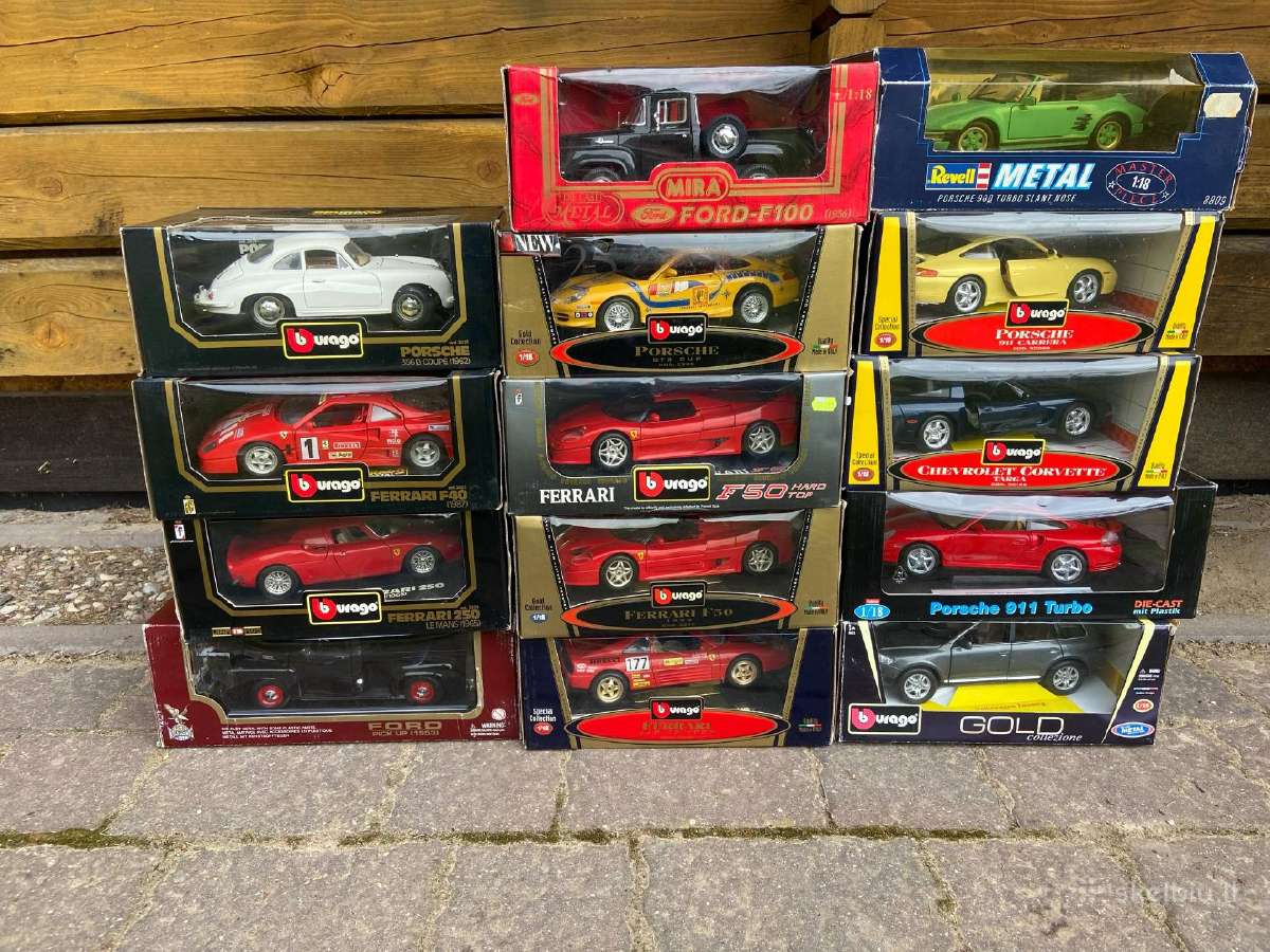 1:18 nauji supakuoti bburago, revell, mira,anson, - nuotraukos Nr. 2