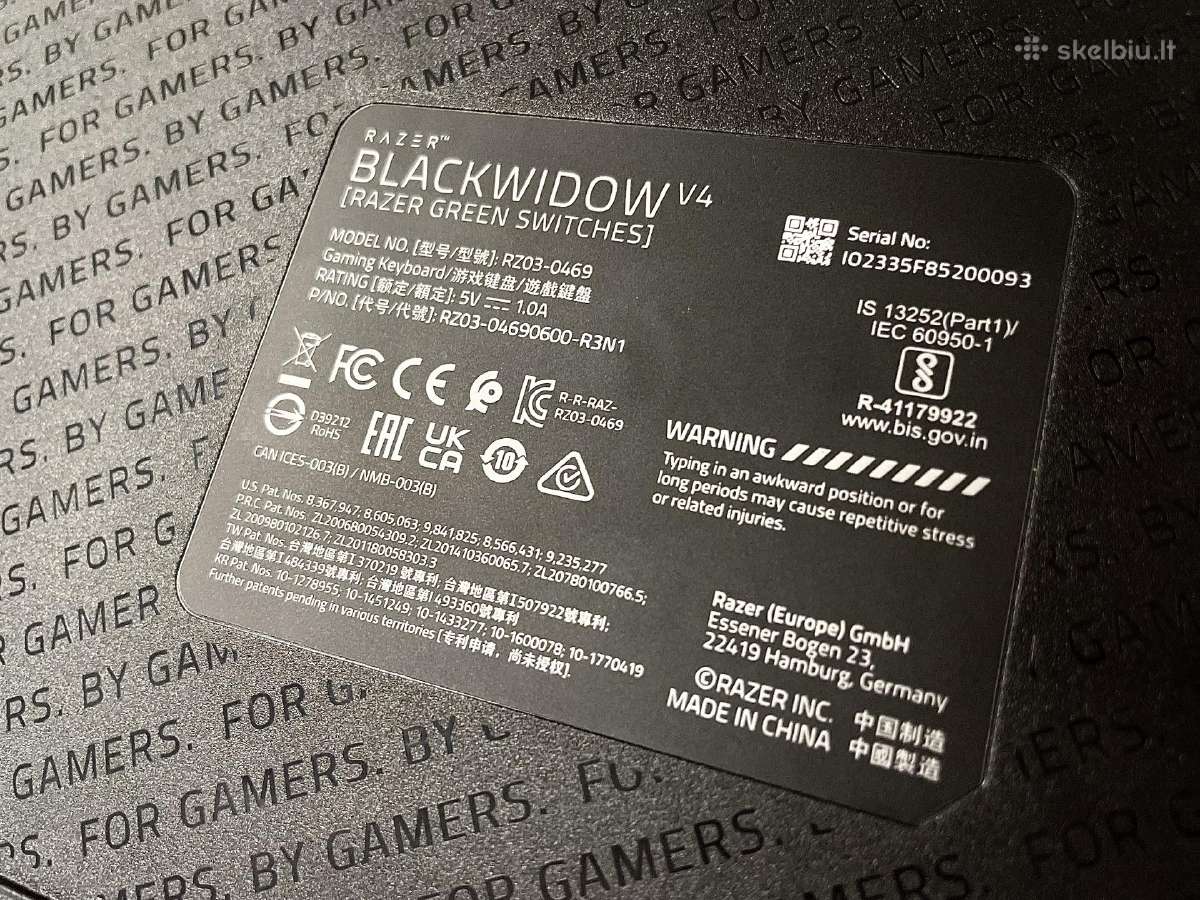 Razer Blackwidow V4 - nuotraukos Nr. 5