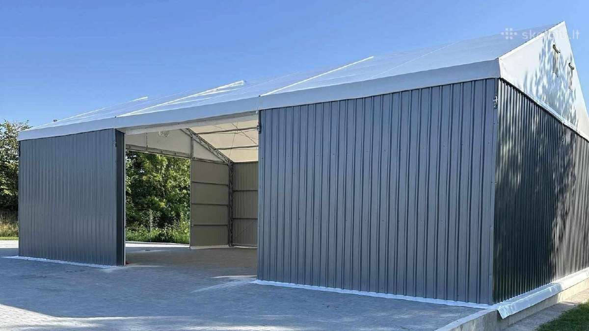 UAB Ekoangarai tentiniai angarai 80m2