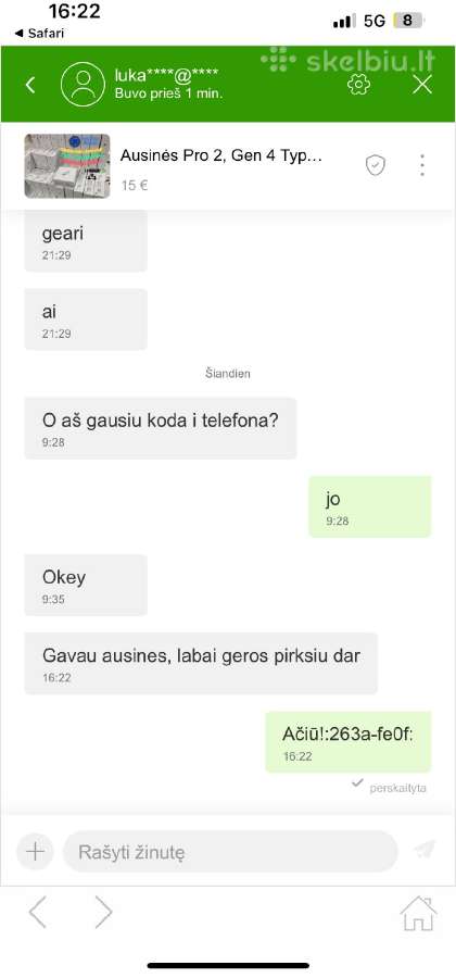 Ausinės Pro 3, Pro 2 2026 1:1 Atsiliepimai, Akcija - nuotraukos Nr. 11