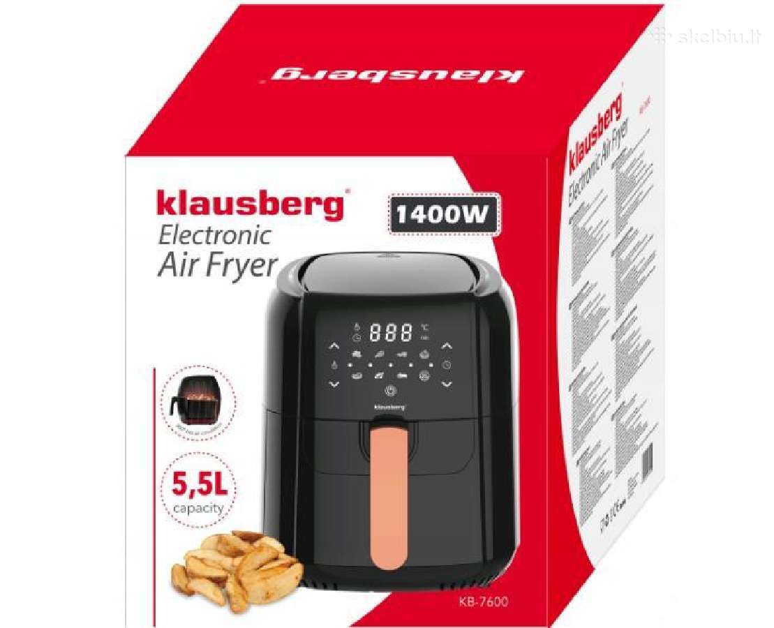 Karšto oro gruzdintuvė Klausberg 5,5+įdėklai - nuotraukos Nr. 2