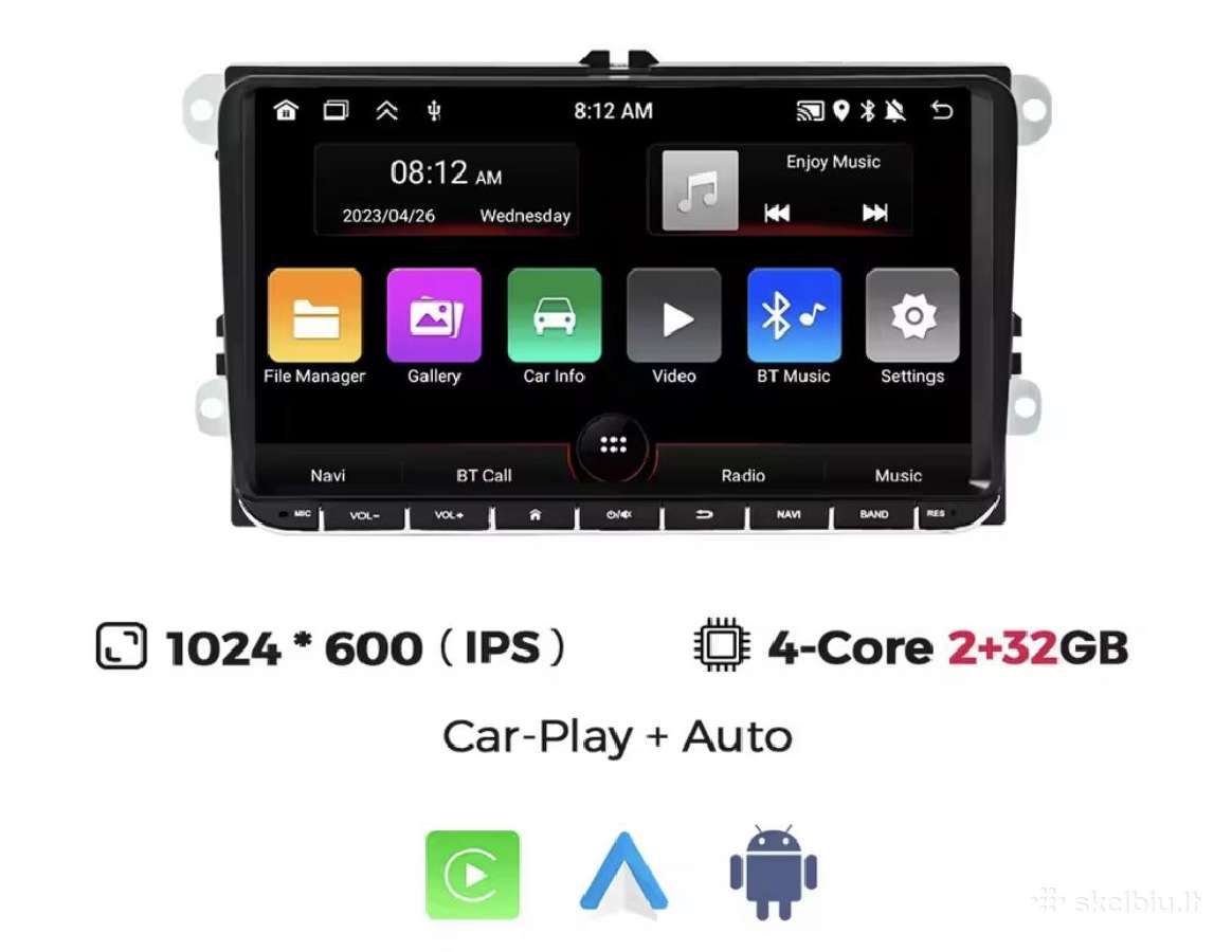 Android/apple carplay Multimedijos VW Skoda Seat - nuotraukos Nr. 11
