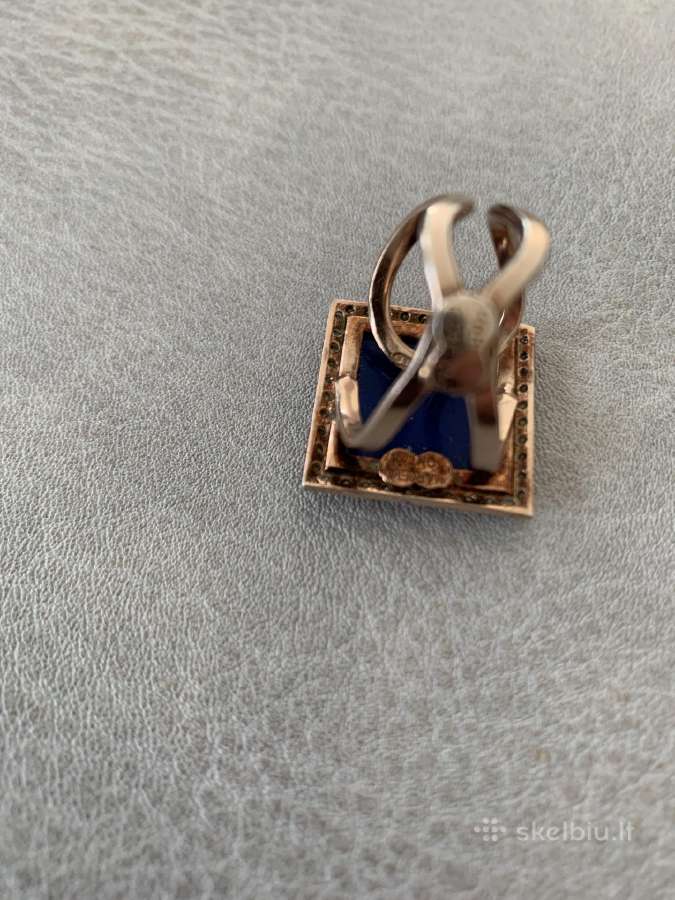 Sidabrinis auksu dengtas žiedas su Kamėja Angelu - nuotraukos Nr. 9