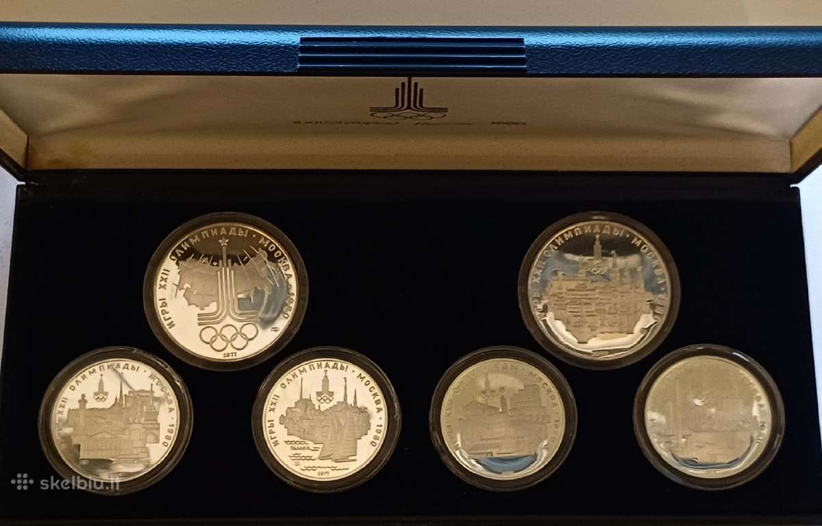 (557) Olimpiniai rubliai 1977m. Sidabras 900 proof