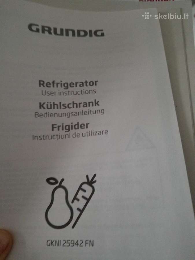 Naujas Įmontuotas šaldytuvas, Grundig - nuotraukos Nr. 4