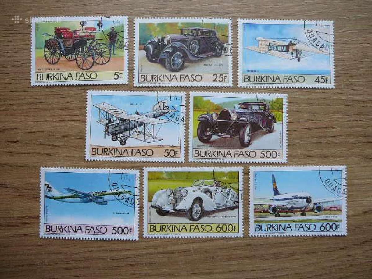 Automobiliai Lektuvai Burkina Faso 1985 bfs2022