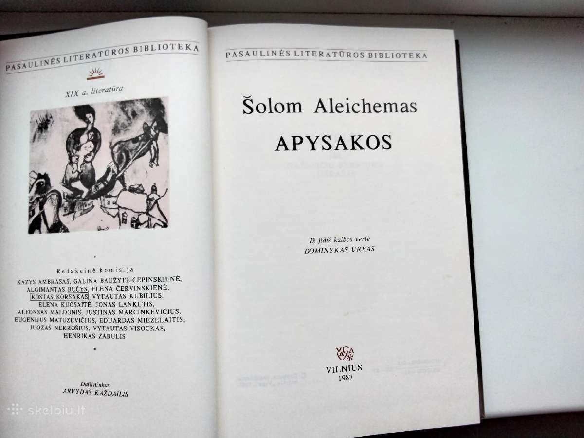 Šolom Aleichemas. Apysakos