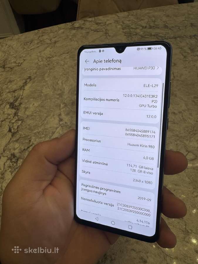 Huawei p30, geros būklės - nuotraukos Nr. 3