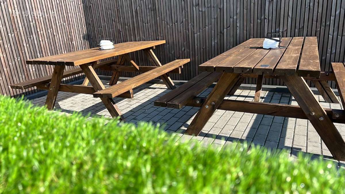 Išparduodam! Sodo stalas su suolu 50 eur! - nuotraukos Nr. 3