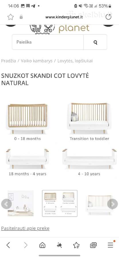 Snuzkot lovyte - nuotraukos Nr. 2