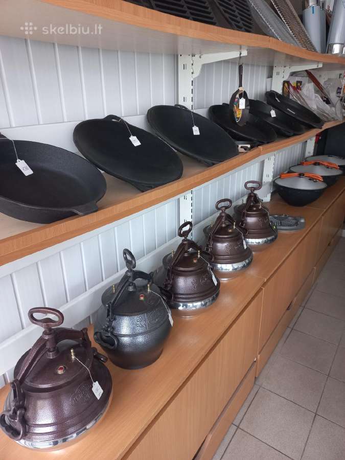 Kazano puodai, krosnelės, keptuvės, leganai - nuotraukos Nr. 2