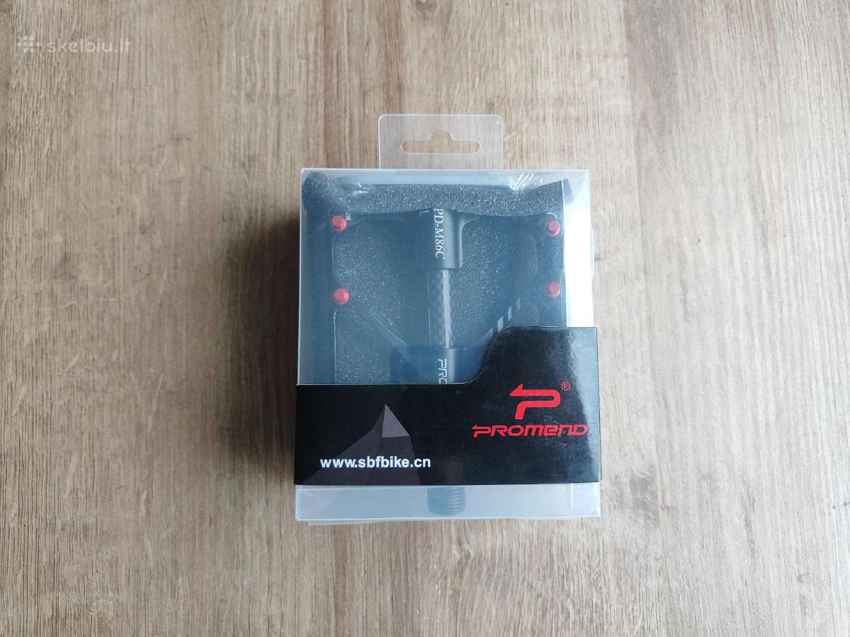 MTB platūs alu-carbon dviračio pedalai (289g) - nuotraukos Nr. 3
