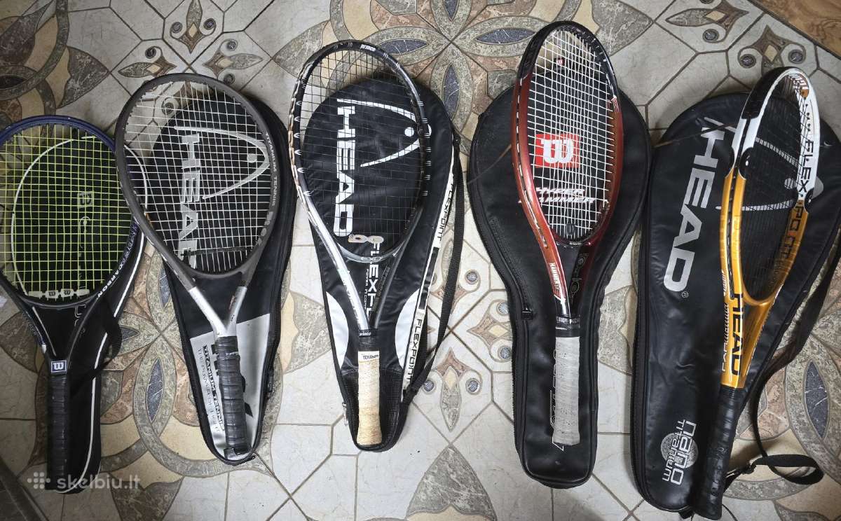 Lauko teniso, skvošo, padelio raketės
