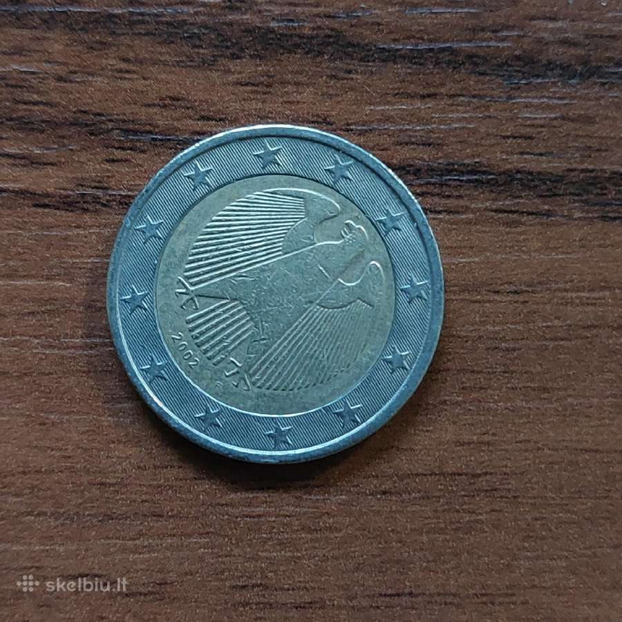 2 Euro 2002 Germany ( with letter F ) .Rare - nuotraukos Nr. 2