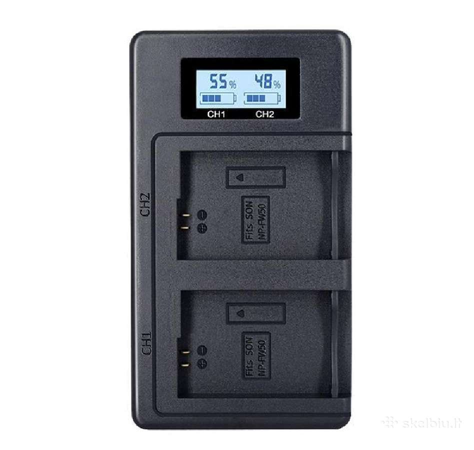 Usb pakrovėjas Sony Np Fw 50 akumuliatoriams - nuotraukos Nr. 2