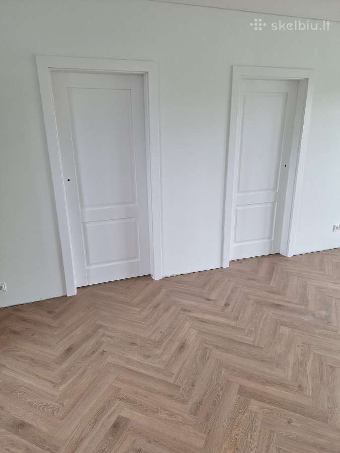 Grindų klojimas, vidaus durų montavimas - nuotraukos Nr. 6