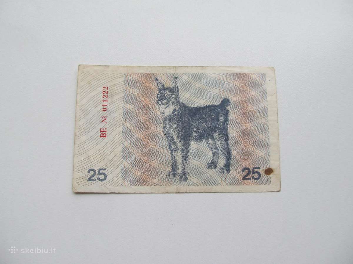 25 talonai , Lietuva , 1991 Be
