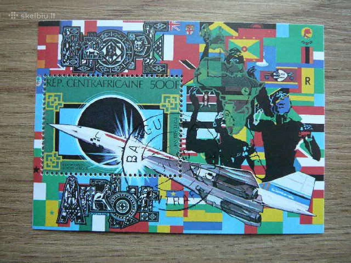 Lektuvai Concorde Centr. Afrikos Resp. 1980 caf90